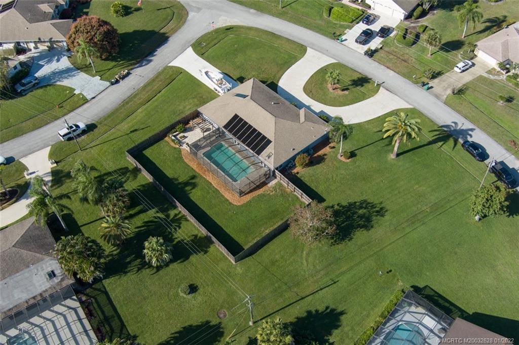 2891 Southeast Farley Road Port St. Lucie, FL 34952 - Photo 50 of 53 an aerial view of a house with outdoor space