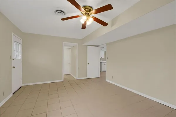 a view of an empty room