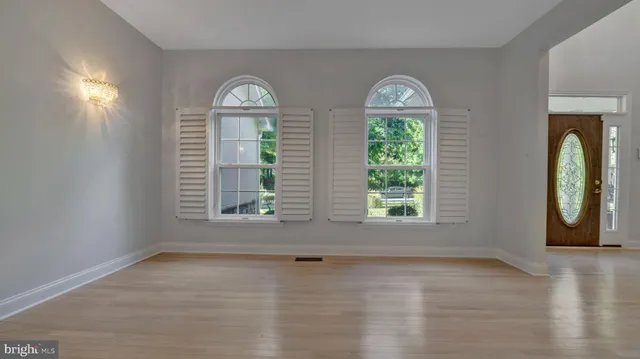 a view of a wooden deck