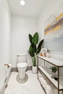 a large room with large windows