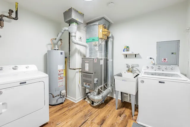 a room with storage and utility