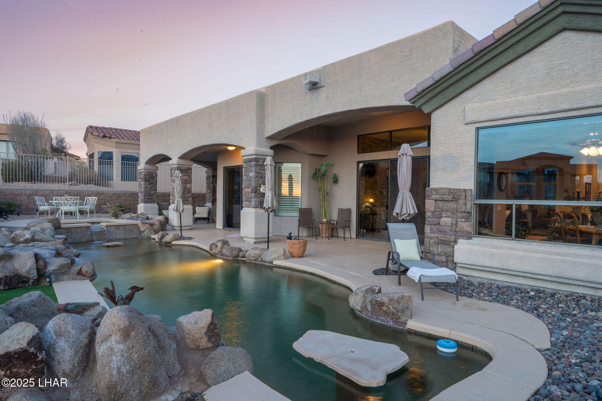 3553 North Swilican Bridge Road Lake Havasu City, AZ 86404 - Photo 55 of 104 a view of a swimming pool with outdoor seating