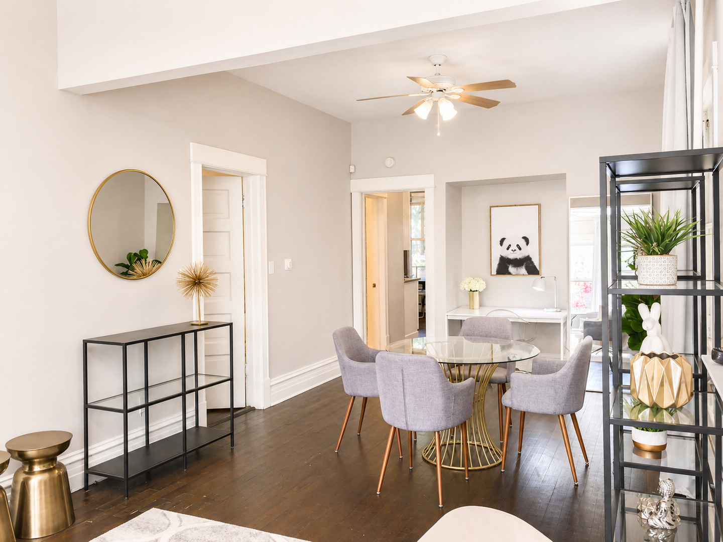 3749 North Seminary Avenue, Unit 1 Chicago, IL 60613 - Photo 5 of 25 a view of a dining room with furniture and wooden floor