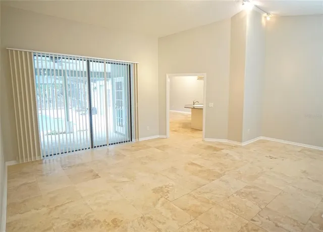 a view of an empty room