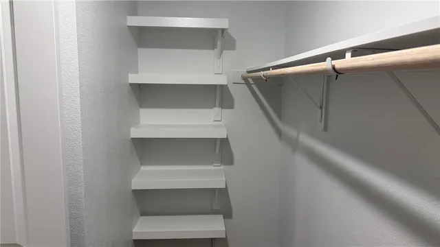 a view of an front of red wall