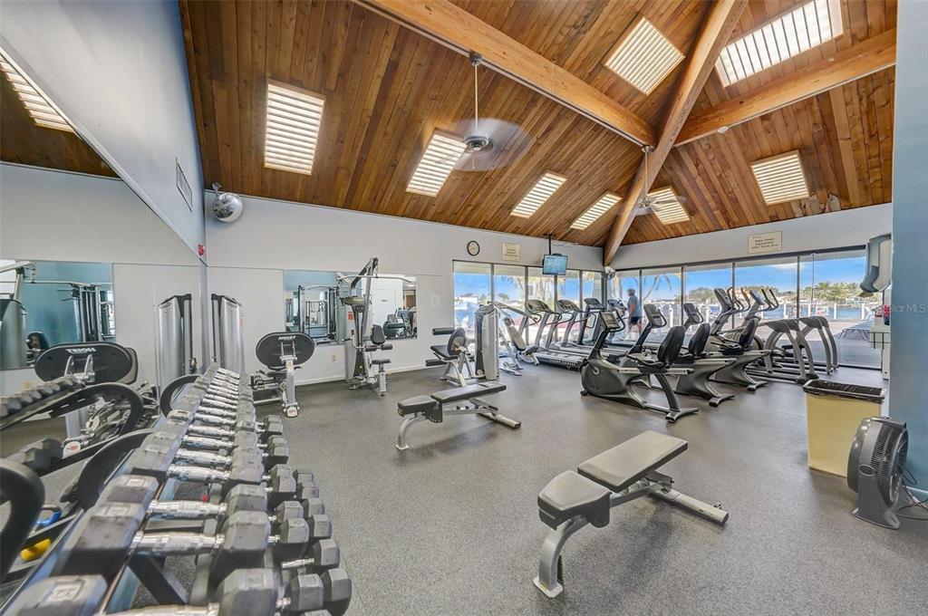9525 Blind Pass Road, Unit 507 St. Pete Beach, FL 33706 - Photo 33 of 53 a view of a room with gym equipment