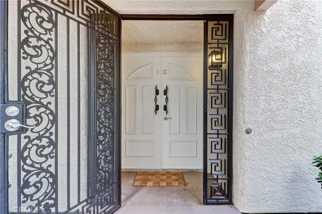 a view of a door with a door