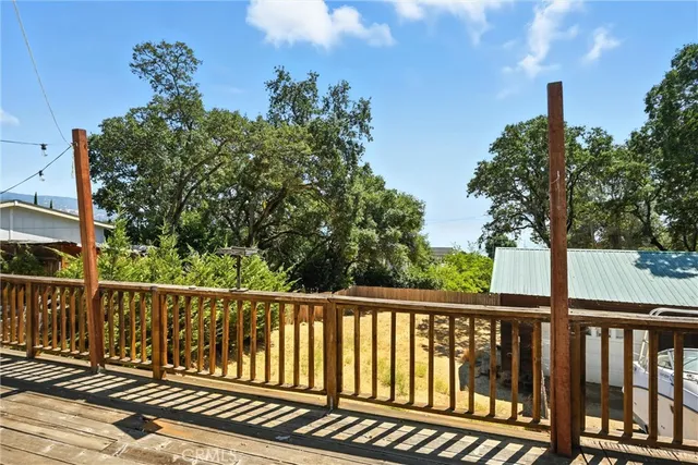 a view of a wooden fence