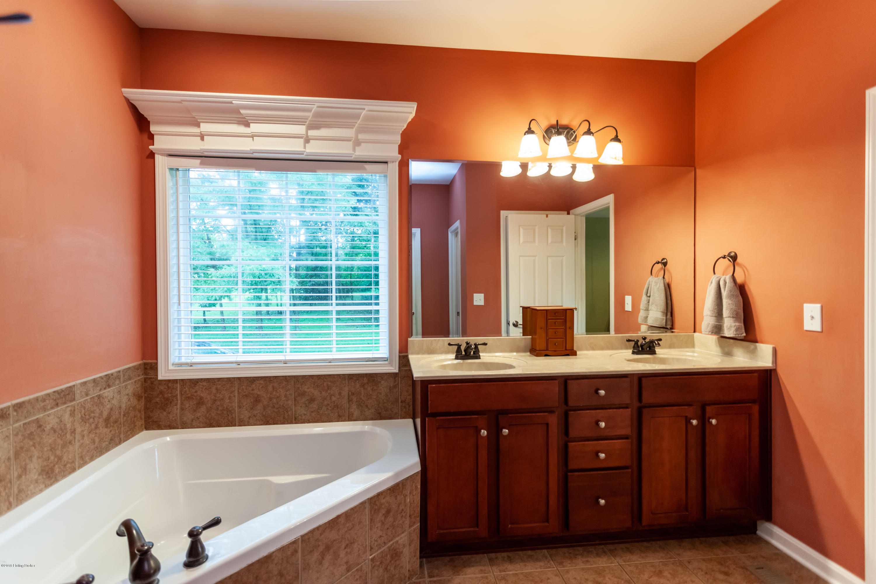 103 Silverview Road Smithfield, KY 40068 - Photo 27 of 64 large master bath with double vanities, large window and corner tub