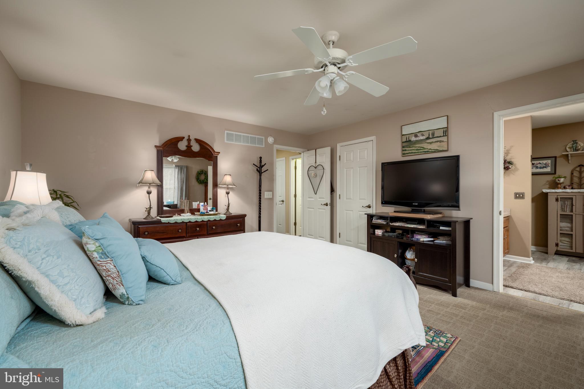 65 Susannah Drive Magnolia, DE 19962 - Photo 14 of 31 a bedroom with a bed and a flat screen tv