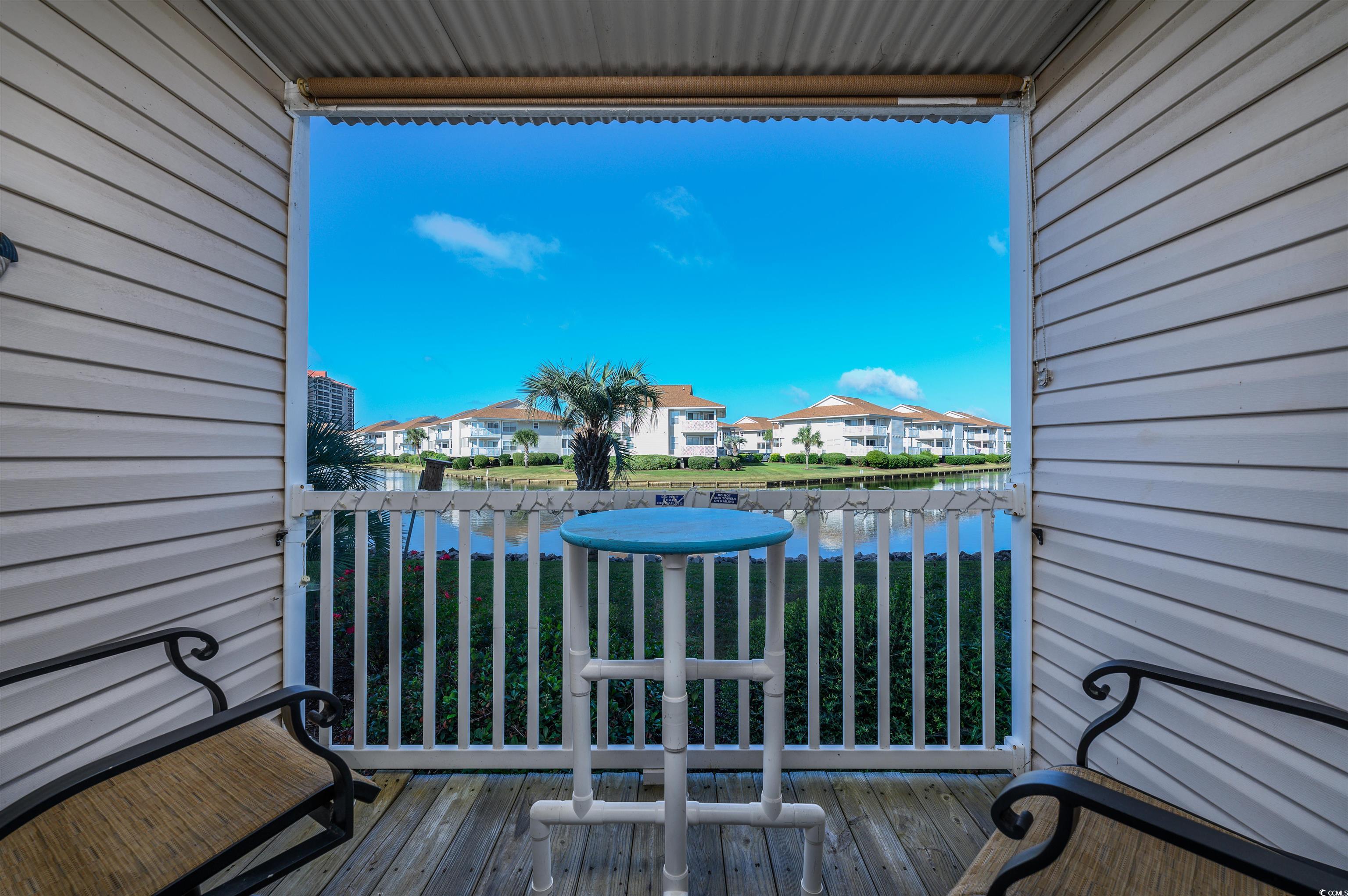 1919 Spring Street, Unit B14 North Myrtle Beach, SC 29582 - Photo 16 of 25 Balcony featuring a water view