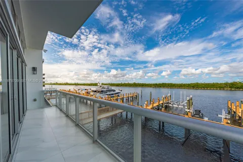 a view of a balcony with city view