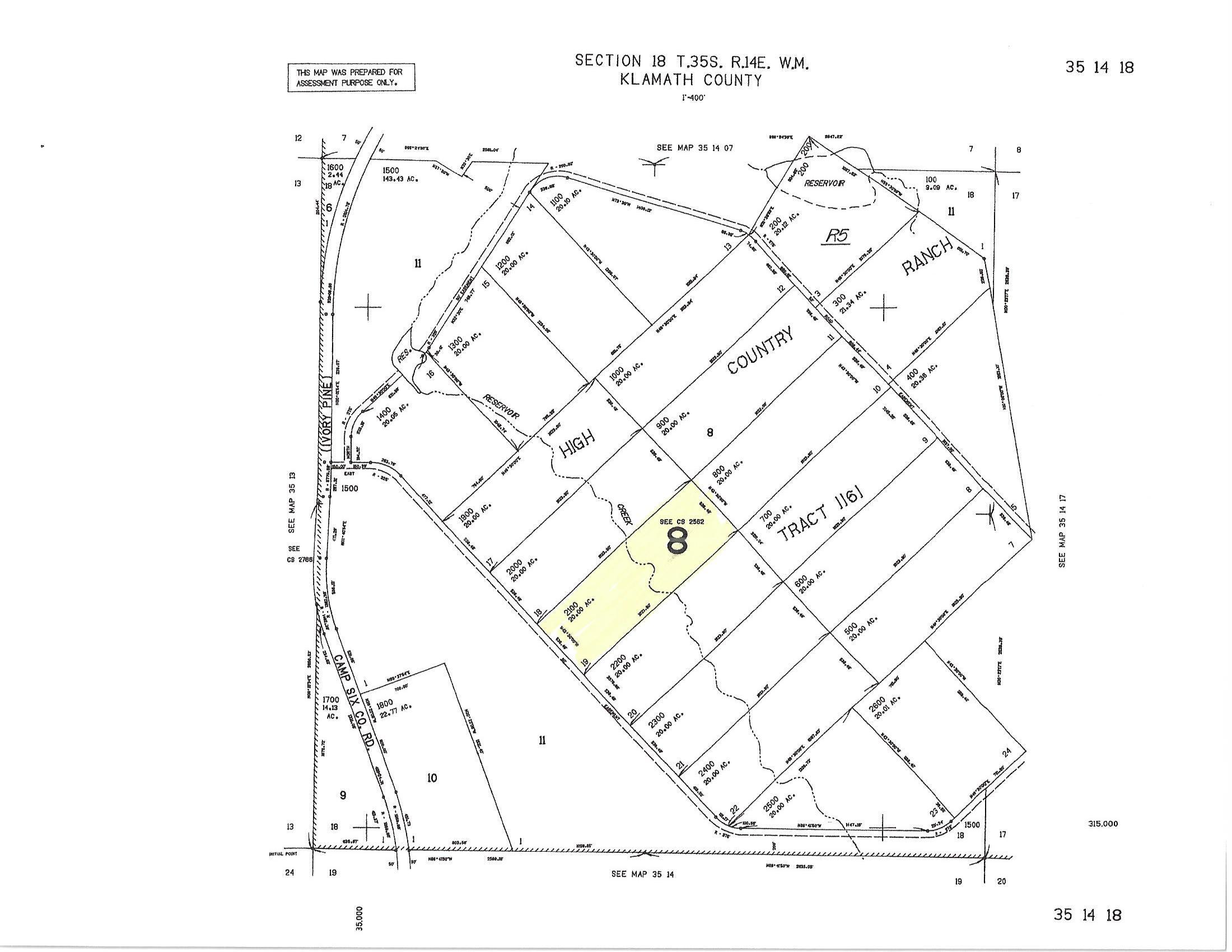 Lot 2100 Bamford Road Bly, OR 97622 - Photo 12 of 12 assessor map