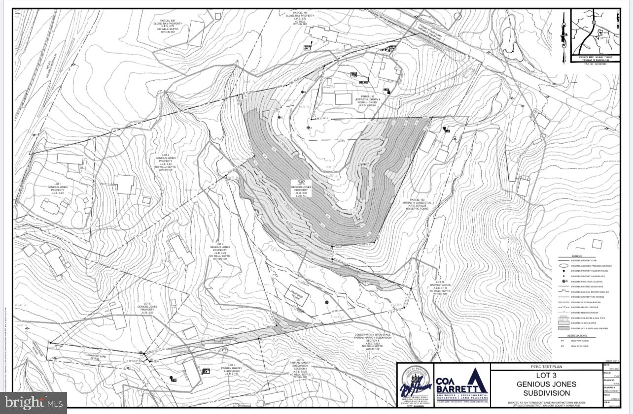124 Turnabout Lane Huntingtown, MD 20639 - Photo 3 of 7 Perc Site and Preliminary House Location