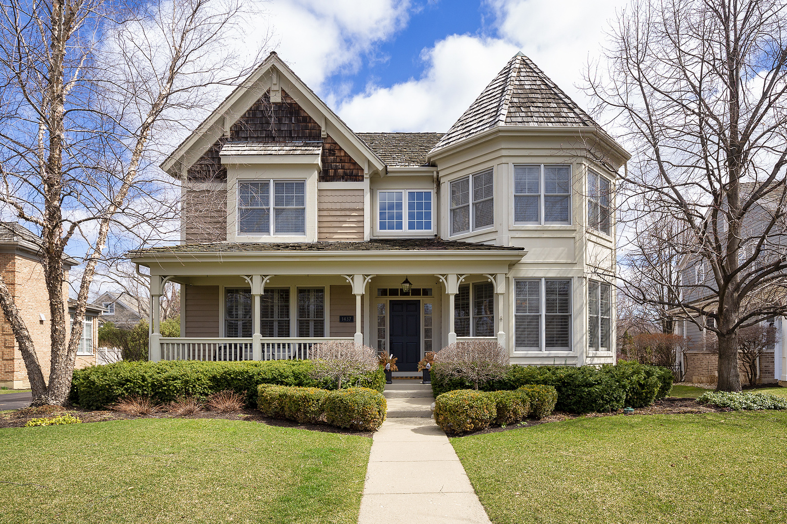 1437 Kittyhawk Lane Glenview, IL 60026 - Photo 1 of 39 a front view of a house with a yard