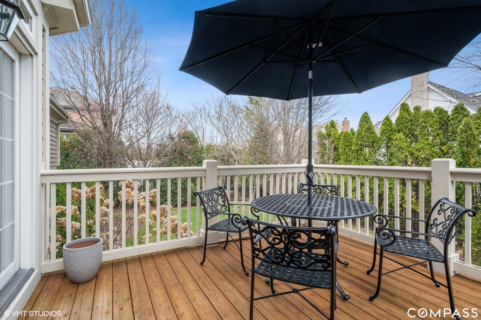 1437 Kittyhawk Lane Glenview, IL 60026 - Photo 32 of 39 a view of a wooden chairs on the roof deck