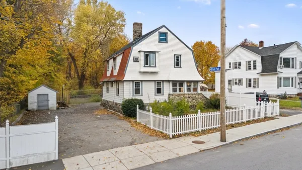 a front view of a house with porch
