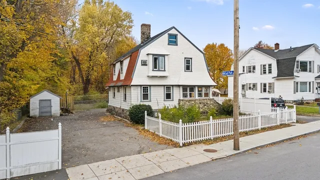 a front view of a house with porch