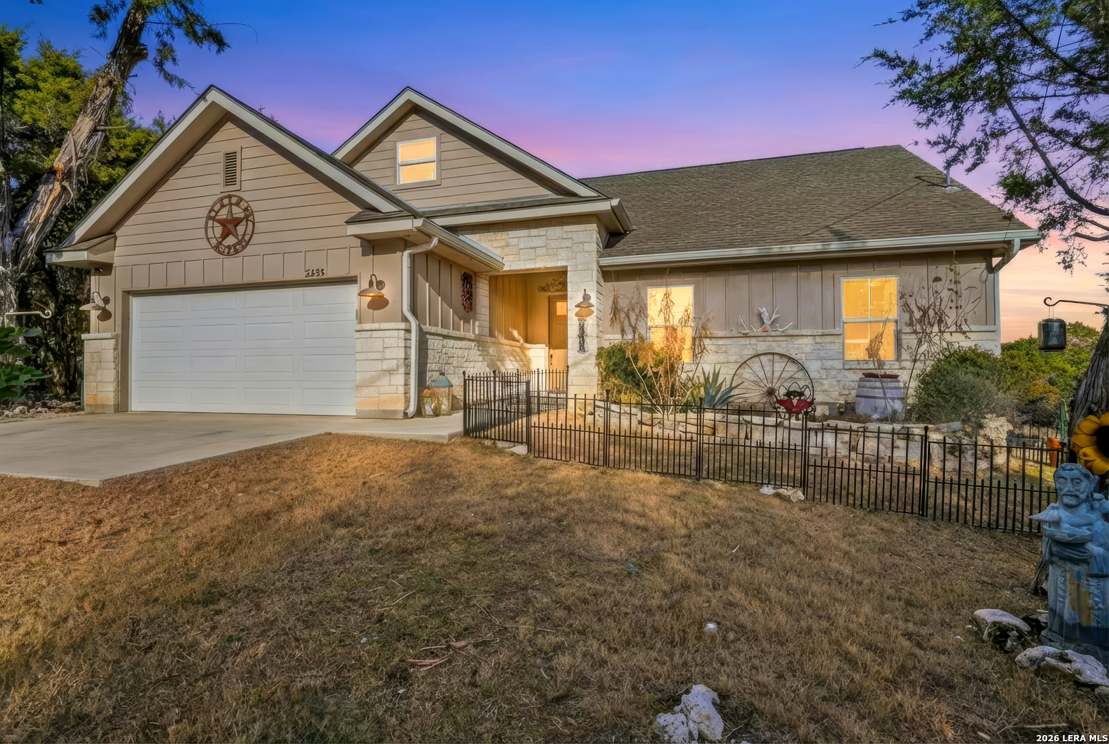 a view of a house with a outdoor space