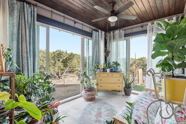 a view of a hallway with elevator