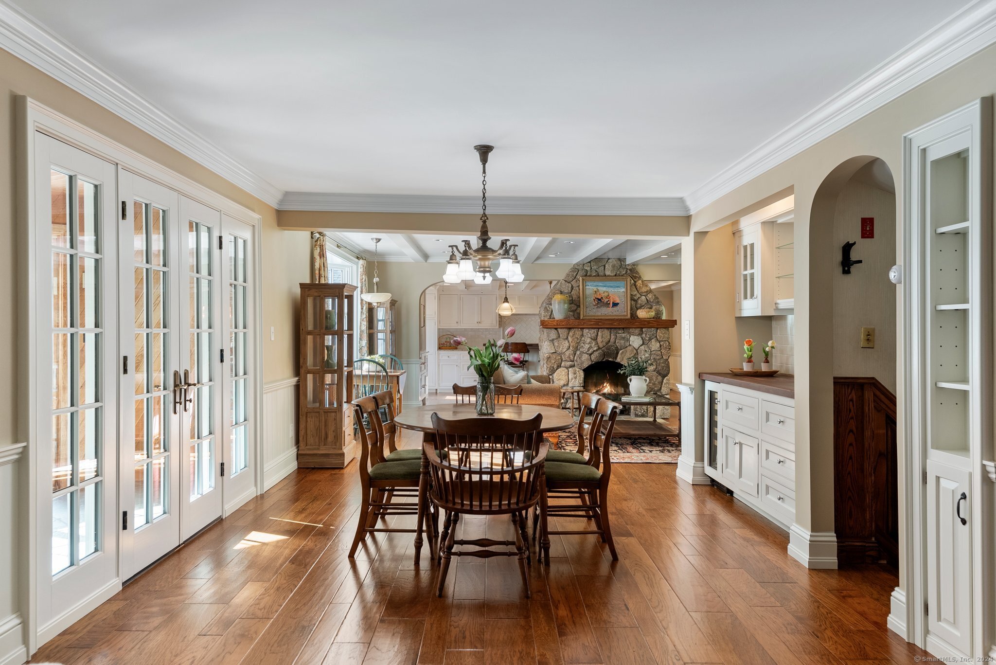 6 Pine Hill Road Burlington, CT 06013 - Photo 15 of 40 a view of a dining room with furniture window and wooden floor