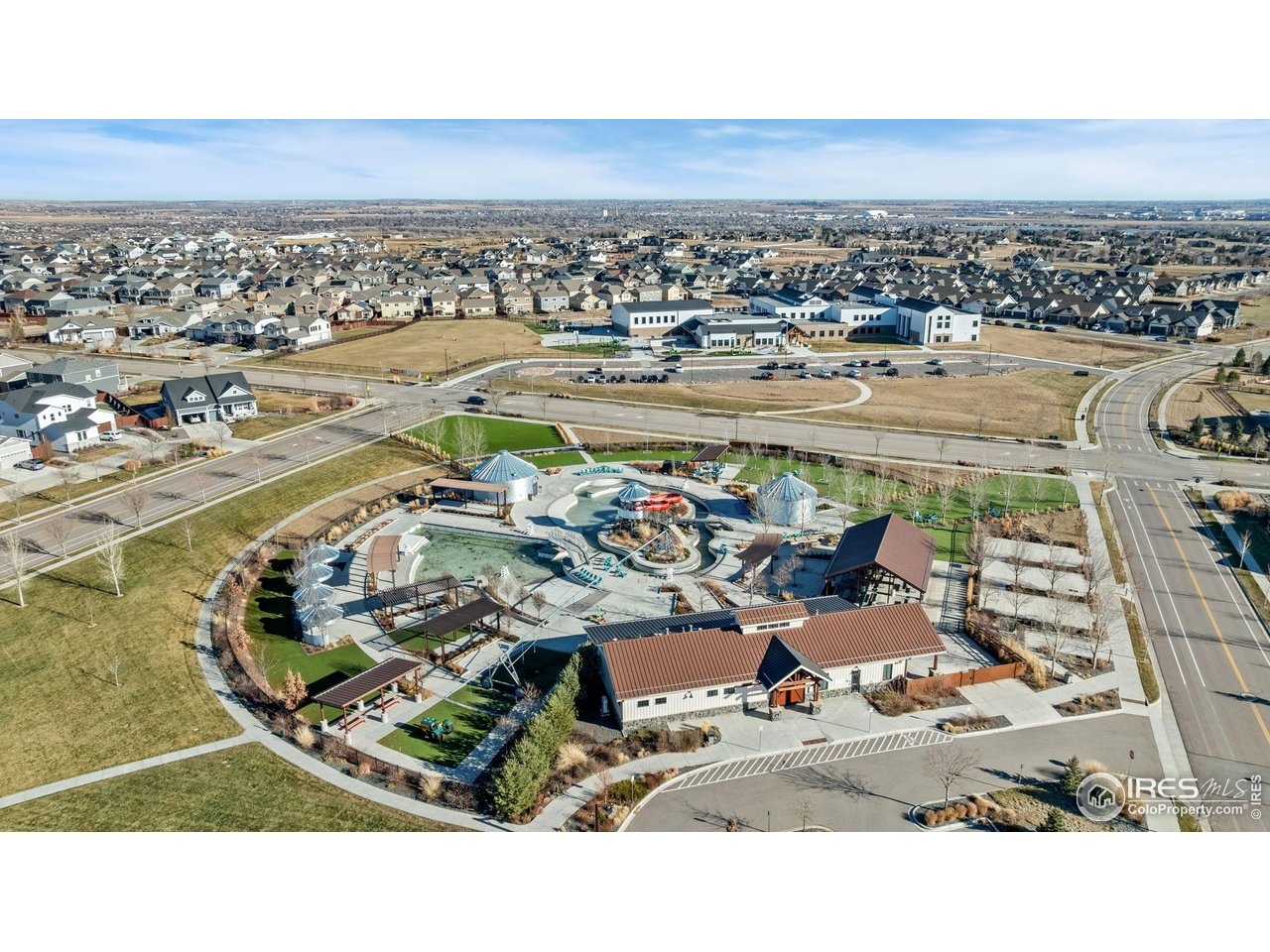 2004 Thundercloud Drive Windsor, CO 80550 - Photo 22 of 24 an aerial view of a parking space and city view