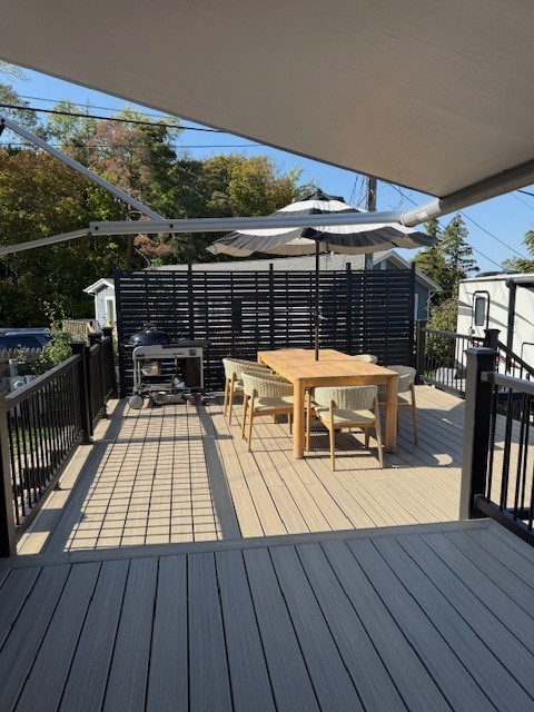 7945 Lake Road, Unit 60 & 62 Sodus, NY 14555 - Photo 22 of 32 DECK TO CAMPER