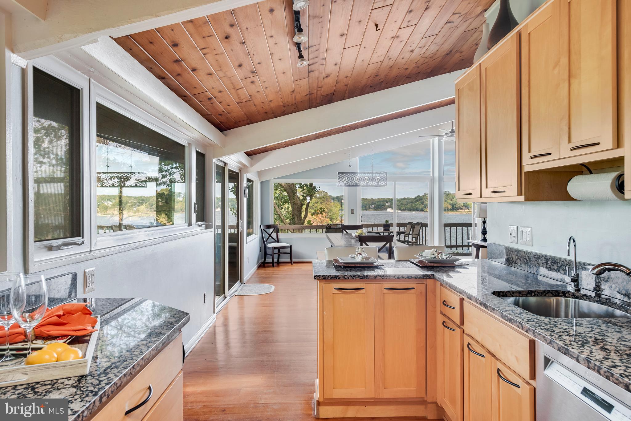 338 Severn Road Annapolis, MD 21401 - Photo 21 of 50 Galley Kitchen with Water Views