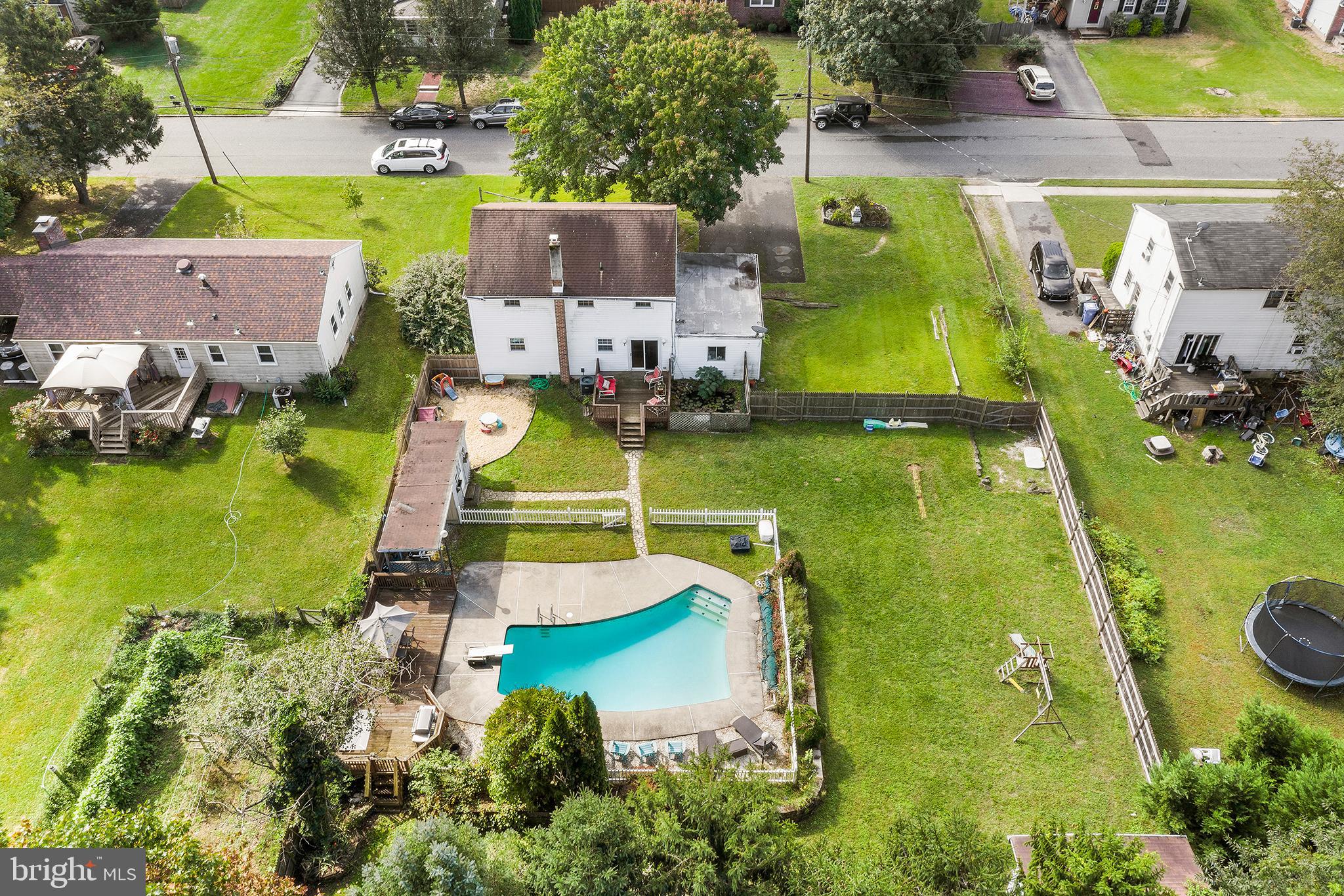 409 Franklin Road Glassboro, NJ 08028 - Photo 27 of 30 an aerial view of a house with a swimming pool