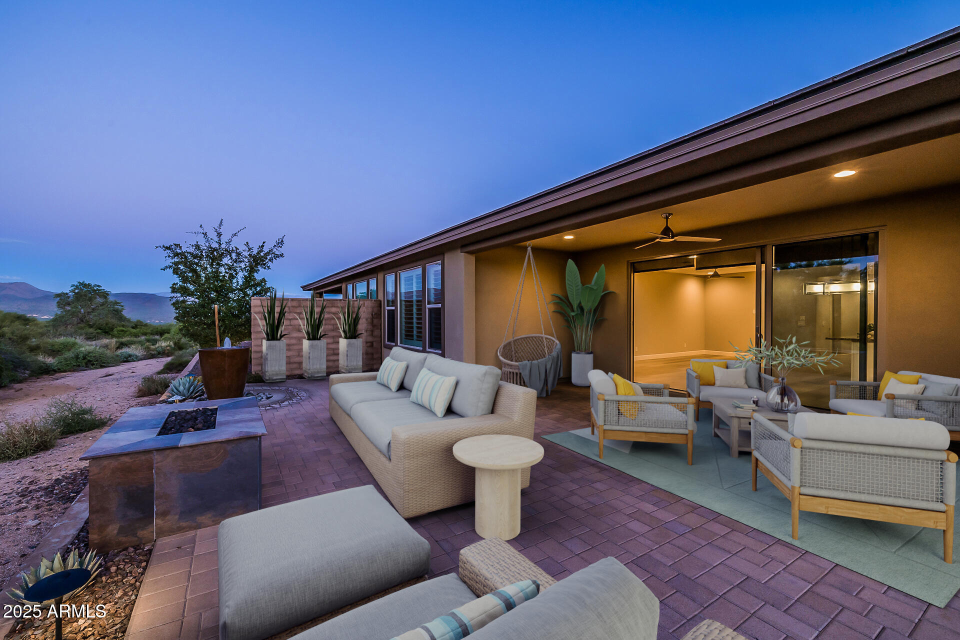 17662 East Chevelon Canyon Circle Rio Verde, AZ 85263 - Photo 20 of 31 a outdoor living space with furniture and a potted plant