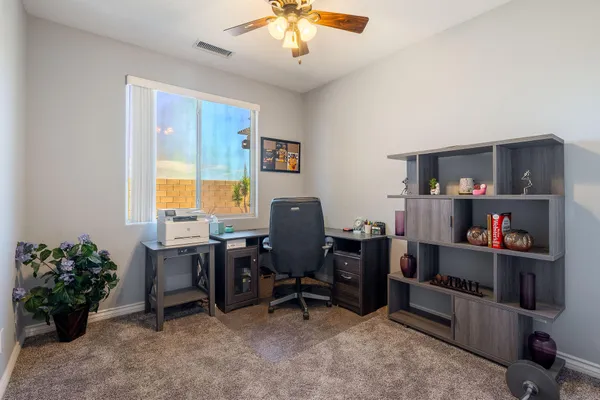 a view of a workspace with a window