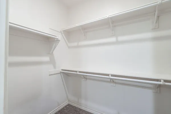 a close up view of racks on the wall