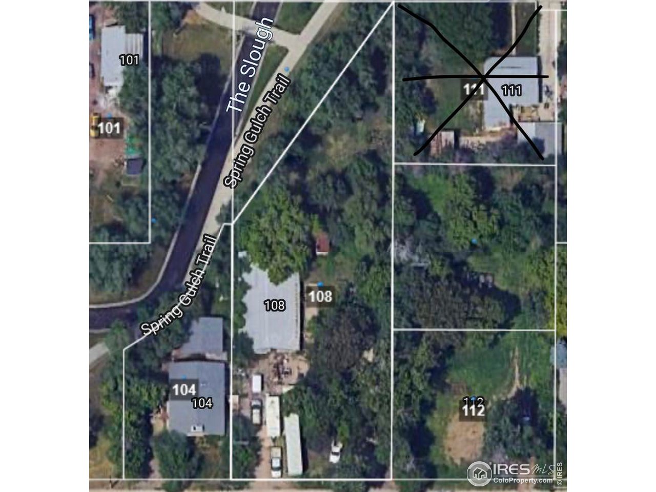 a bird view of a house