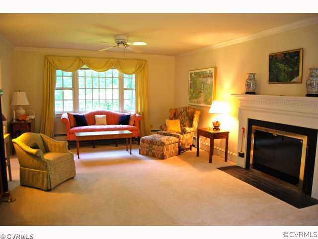 4332 Knob Road Richmond, VA 23235 - Photo 2 of 12 Living Room - Formal Living Room w/ Fireplace. Har