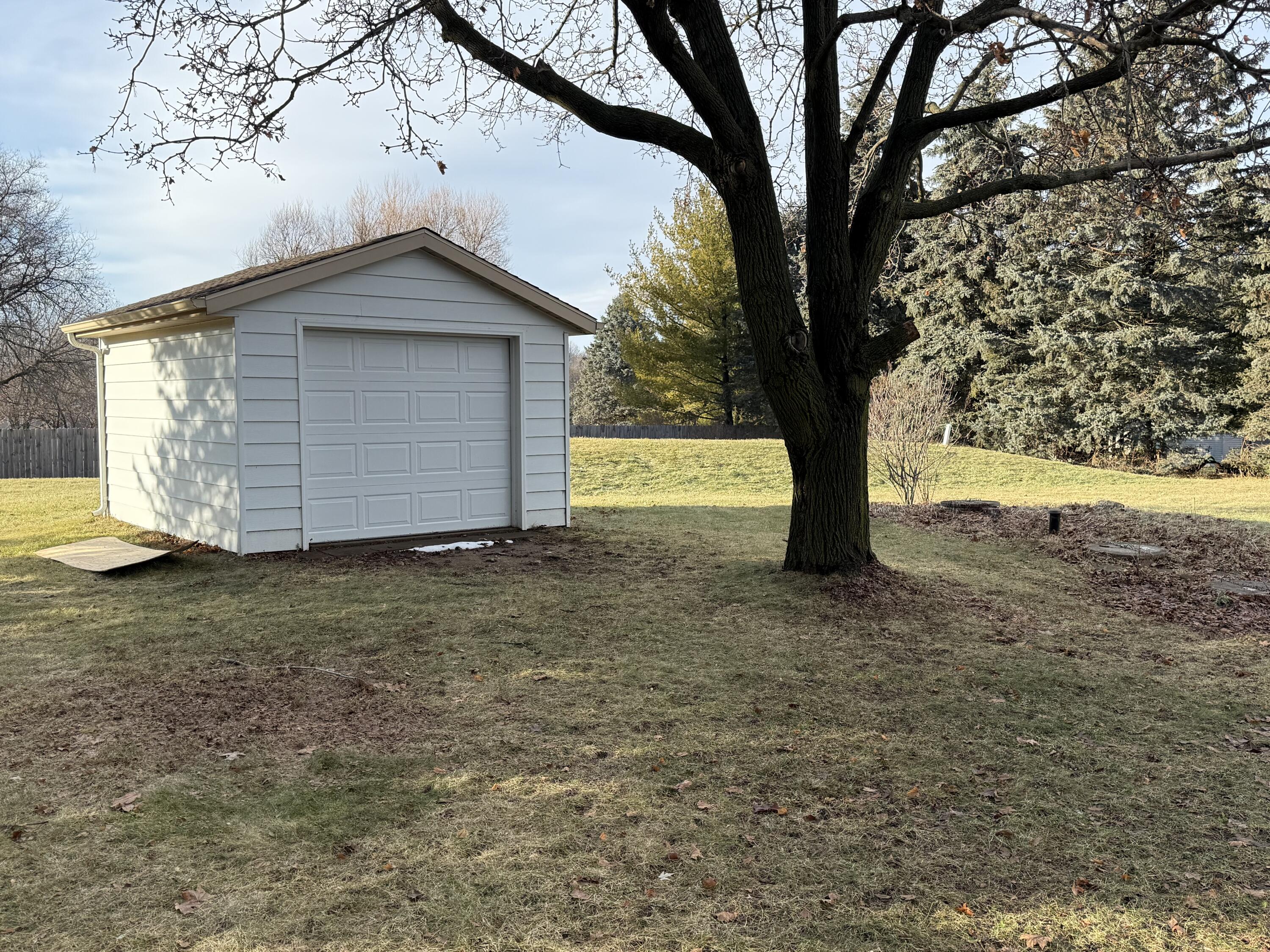 565 Amy Belle Road Richfield, WI 53017 - Photo 21 of 22 Backyard/shed with electric