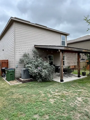 a house view with a garden space