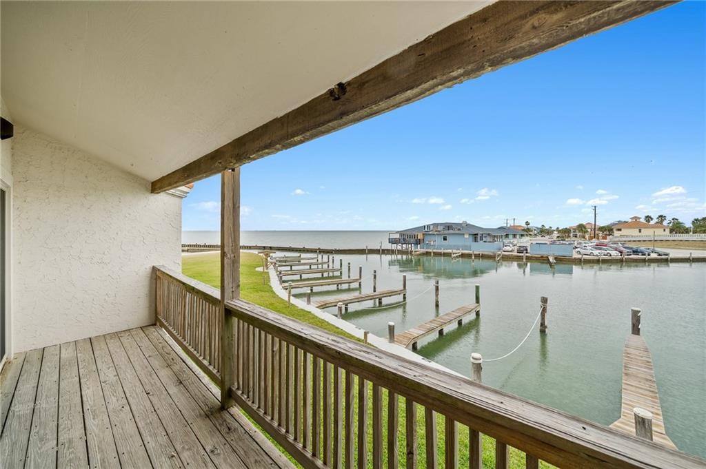 620 Fulton Beach Road, Unit 203 Rockport, TX 78382 - Photo 25 of 37 a view of a balcony with city view