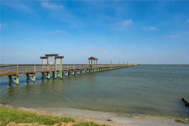 a view of an ocean with double vanity