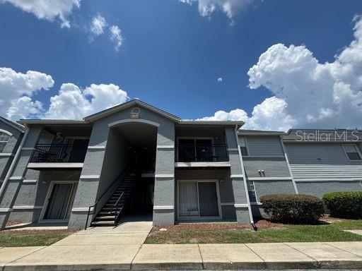 a front view of a house with entryway