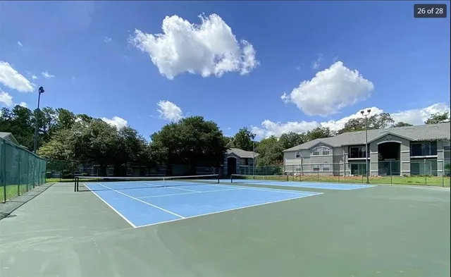 a view of a tennis court