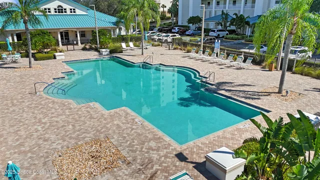 a view of a lake with a house