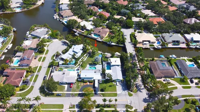 a view of a lake with a building in the background