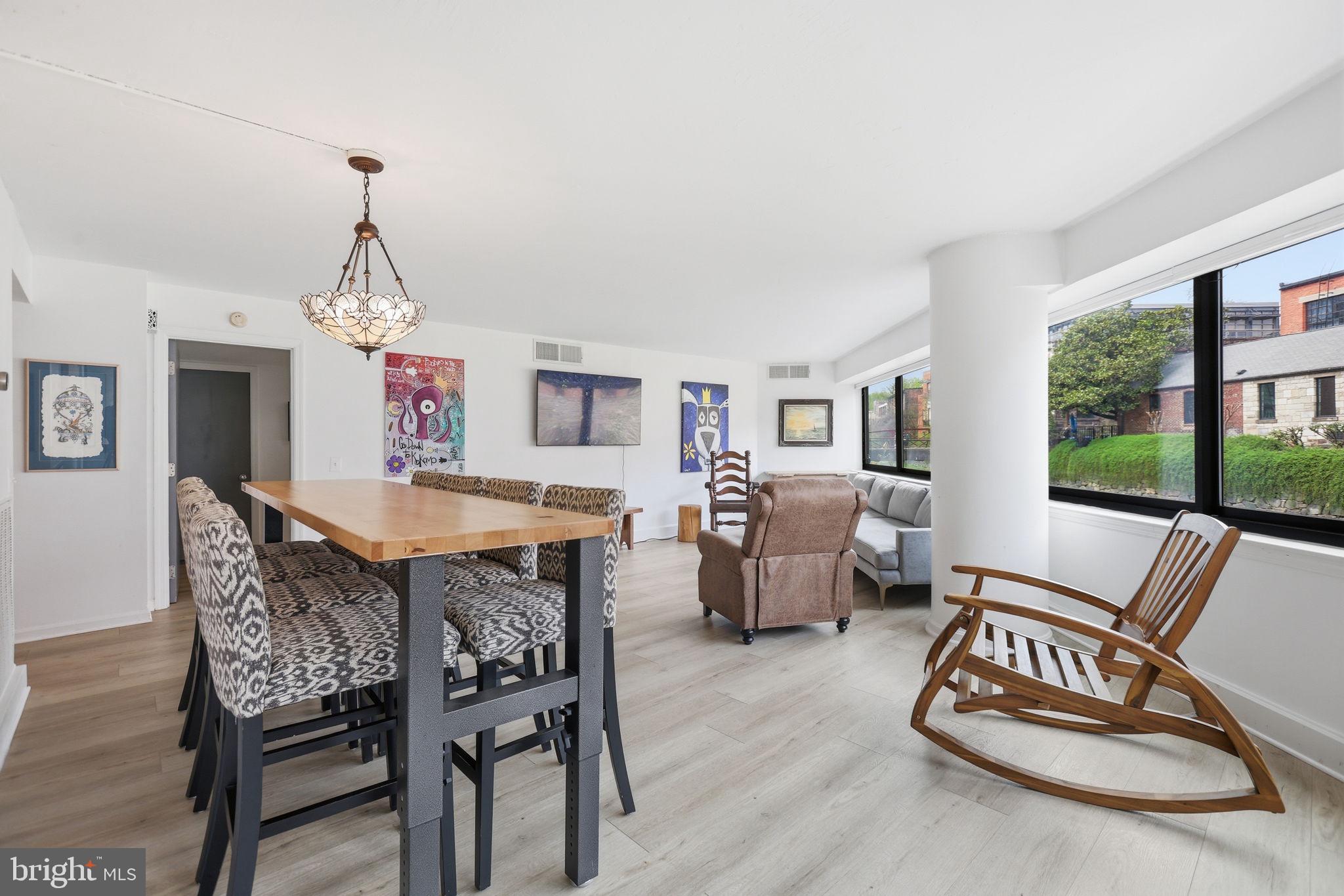 1015 33rd Street Northwest, Unit 402 Washington, DC 20007 - Photo 7 of 26 Living and dining area