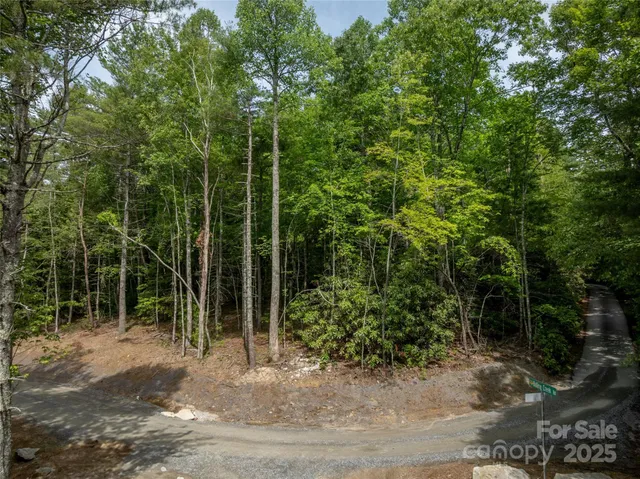 a view of a wooden house with a tree