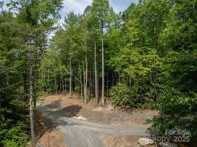 a view of a wooden fence and trees