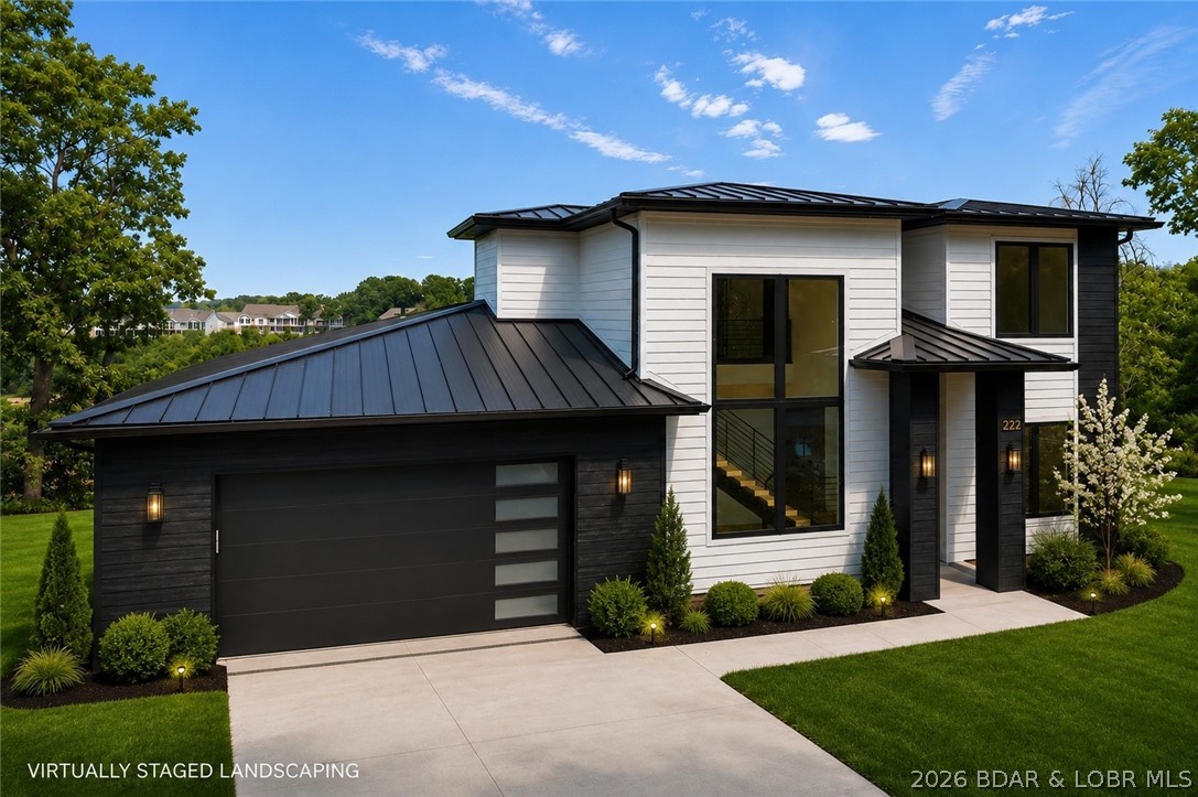 Striking modern exterior with clean architectural