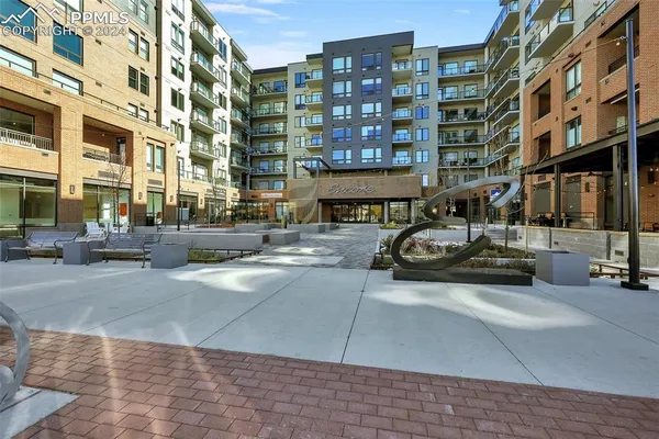 a car parked in front of a building