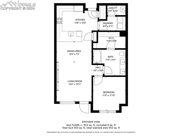 a picture of a bench in front of a door