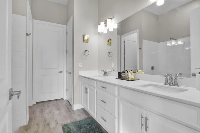 a balcony view with a seating space