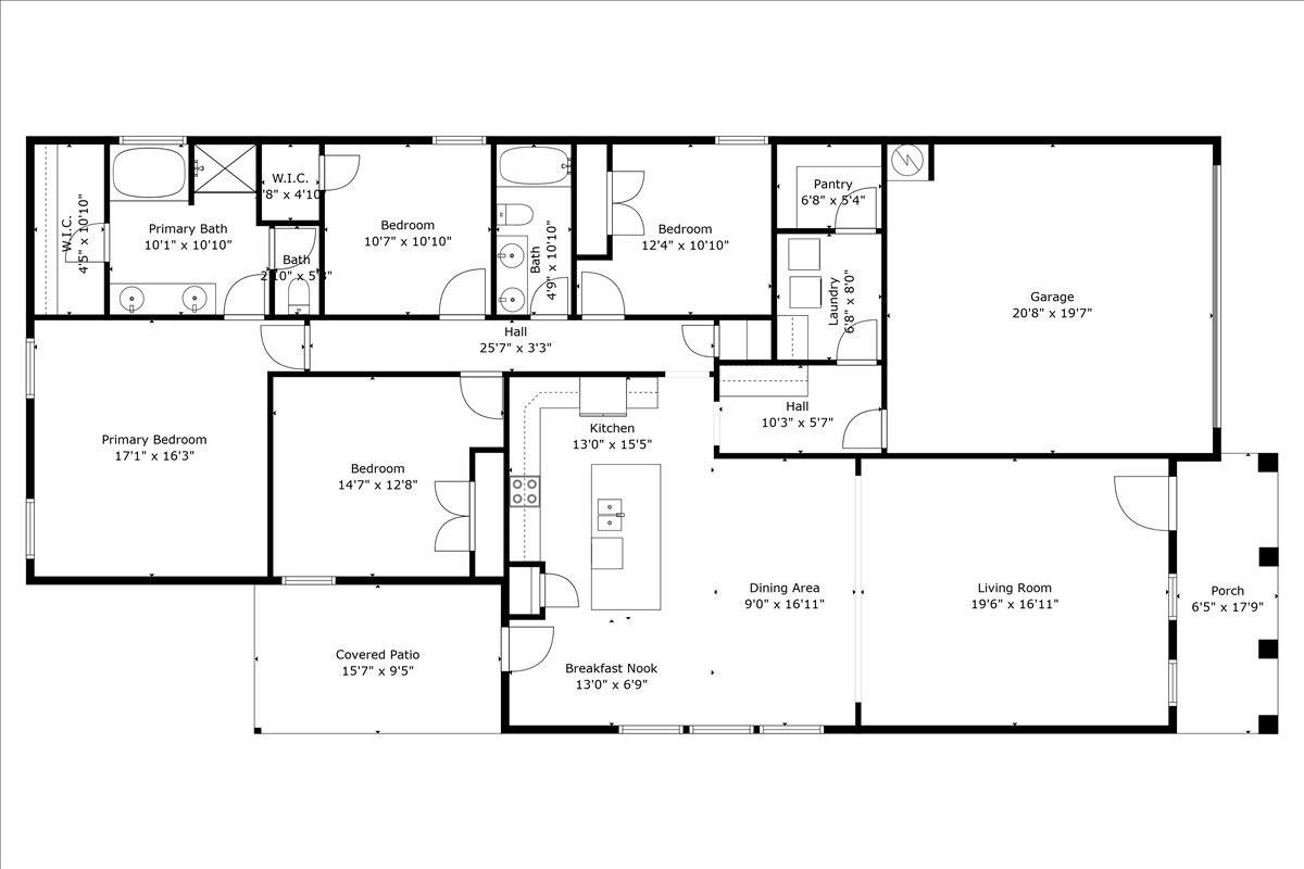 1112 Stella Road Foley, AL 36535 - Photo 33 of 33 View of property floor plan